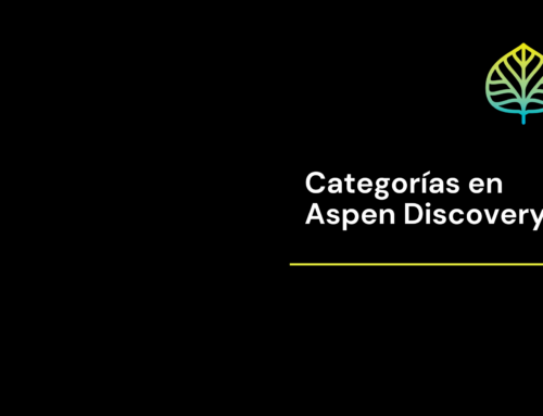 Categorías en Aspen Discovery